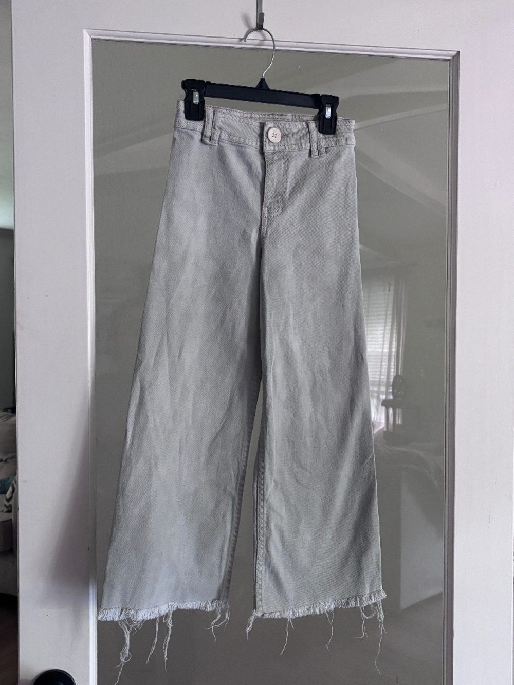 Zara Girls Wide Leg Cropped Jeans-Size 9